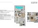 Detailed floor plan of home showcasing bedroom, bathroom, kitchen, living, and dining areas as well as a pool at 7622 Oakmoss Loop, Davenport, FL 33837