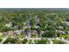 Scenic aerial view of a residential neighborhood featuring tree-lined streets and well-maintained homes at 7846 Snowberry Cir, Orlando, FL 32819