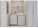 Convenient laundry room with a washer and dryer at 8947 Stinger Dr, Davenport, FL 33896