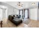 Bright living room with tile floors, contemporary furnishings, and natural light at 166 Paradise Island Dr, Haines City, FL 33844