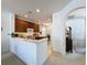 Open kitchen design with a view to the breakfast area featuring modern appliances at 2924 White Cedar Cir, Kissimmee, FL 34741
