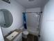 Clean bathroom with vanity, toilet and tub/shower combination at 3029 Azalea Ave, Lake Wales, FL 33898