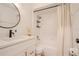 Renovated bathroom featuring shower, toilet, and white vanity at 4768 Tangerine Ave # 4768, Winter Park, FL 32792