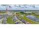 Aerial view of neighborhood near Hamlin Elementary School and Hamlin Middle School at 5133 Citrus Leaf Blvd, Winter Garden, FL 34787