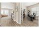 Open floor plan showcasing the transition from the living area to a bright office space at 5133 Citrus Leaf Blvd, Winter Garden, FL 34787