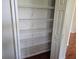 Pantry closet with multiple shelves for optimal storage and organization at 600 Lake Butler Ave, Osteen, FL 32764