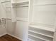 Spacious walk-in closet featuring adjustable shelving and ample storage space at 600 Lake Butler Ave, Osteen, FL 32764