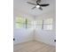 Corner bedroom with a ceiling fan, recessed lighting, and two bright windows at 722 Carlson Dr, Orlando, FL 32804