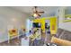 Comfortable living room with modern ceiling fan, laminate flooring, and lots of natural light at 1431 Jack Calhoun Dr, Kissimmee, FL 34741