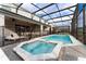 Gorgeous in-ground pool and hot tub with a screened-in lanai, ideal for enjoying the Florida sunshine year-round at 2161 Lelani Cir, Davenport, FL 33897