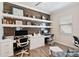 Comfortable home office with built-in shelving, ample workspace, and modern finishes at 2736 Southland St, St Cloud, FL 34772