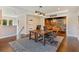 Well-appointed home office adjacent to media room, featuring hardwood floors and ample space at 4224 Clarice Estates Dr, Windermere, FL 34786