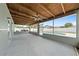 Screened patio featuring a wood ceiling and a view of the backyard swimming pool at 4607 Pine Lake Dr, St Cloud, FL 34769