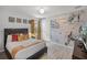 Unique Star Wars themed bedroom with custom wallpaper and a comfortable bed at 8897 Rhodes St, Kissimmee, FL 34747