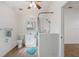 Updated bathroom features a vanity, shower stall with glass, and ceramic tile flooring at 2343 St George Dr, Davenport, FL 33837