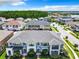 Beautiful aerial view of townhomes featuring manicured lawns and lush landscaping in a desirable community at 2698 Chantilly Ave, Kissimmee, FL 34741