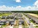 Wide aerial view of a residential area with neatly arranged homes and green spaces at 2759 Slash Way, St Cloud, FL 34771