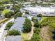 Aerial view of the community and neighborhood amenities including swimming pool, and tennis courts at 3111 Sun Lake Ct # B, Kissimmee, FL 34747