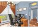 Home office with natural light, tile flooring, and neutral walls, is perfect for working from home at 3214 Herons Point Cir, Kissimmee, FL 34741