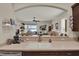 Kitchen featuring granite countertops and open to living room at 4244 Windchime Ln, Lakeland, FL 33811