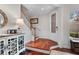 Entryway with wood floors, decorative glass front door, and staircase at 8401 Riverdale Ln # 8401, Davenport, FL 33896