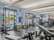 Well-equipped fitness center featuring modern exercise machines and a view of the pool at 8401 Riverdale Ln # 8401, Davenport, FL 33896