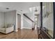 Elegant foyer with hardwood floors and staircase at 1607 Wilson Ave, Orlando, FL 32804