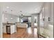 Open concept living room showcases hardwood floors, natural light, and modern finishes at 1607 Wilson Ave, Orlando, FL 32804