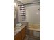 Well-maintained bathroom featuring a shower with tub and a vanity with countertop at 2807 Playing Otter Ct, Kissimmee, FL 34747