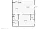 Floor plan of the Detached Suite features a kitchen, living room, bathroom, and bedroom. Sizes and dimensions are approximate at 3181 Canter Ln, Kissimmee, FL 34746