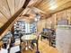 This attic room showcases wood-paneled walls and ceiling, and a collection of toys at 4075 Packard Ave, St Cloud, FL 34772