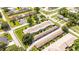Aerial view of the community showcasing well-maintained landscaping and convenient parking at 904 Michigan Ave, St Cloud, FL 34769