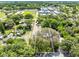 Wide aerial view with the property and neighborhood, including the property parcel outline at 1101 Oregon Ave, St Cloud, FL 34769