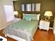 Comfortable bedroom with a queen-size bed, decorative pillows, and side tables with lamps at 2281 Royal Ridge Dr, Davenport, FL 33896