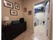 Interior storage room with black dresser and a shelving unit at 2436 Gratia Pl, Casselberry, FL 32707