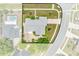Aerial view of property highlighting the roof, yard, and driveway at 2637 Debany Rd, Kissimmee, FL 34744