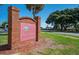 Brick sign for Mill Run, a welcoming neighborhood of families at 2637 Debany Rd, Kissimmee, FL 34744