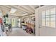 A spacious garage that includes laundry and work table for any necessary household projects at 2727 Easton Ter, Lakeland, FL 33803