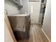 View of laundry room with washer, dryer and cabinet space at 3050 Old Soldier Rd, Lakeland, FL 33810