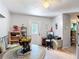 Charming kitchen area with eating space, an outside door, and stainless steel appliances at 3158 Forest Breeze Way, St Cloud, FL 34771