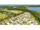 Aerial view showcases the residential area near baseball field for outdoor recreation at 31792 Broadwater Ave, Leesburg, FL 34748