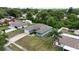 Aerial view of the house, showcasing the roof, yard, and surrounding neighborhood at 3390 George Sauls St, Deltona, FL 32738