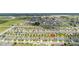 Wide aerial view of a community displaying numerous homes with landscaped yards on a sunny day at 371 Pinecrest Loop, Davenport, FL 33837