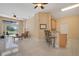 Open living space with bright tile floors and an open layout for kitchen and living area at 746 Stonewyk Way, Kissimmee, FL 34744