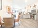 Bright open kitchen with stainless steel appliances overlooking the living area at 1014 Prey Ct, Kissimmee, FL 34746