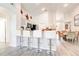 The kitchen features granite countertops, stainless appliances and seating bar at 1014 Prey Ct, Kissimmee, FL 34746