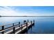Private dock with seating area offers stunning views of the tranquil lake at 224 Valencia Ridge Dr, Auburndale, FL 33823