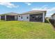 This lovely home has a large grass backyard with a screened in patio at 2621 Redblush Ter, St Cloud, FL 34772