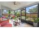Bright sunroom with lots of windows that offer backyard views and natural light at 2626 Gentre St, Kissimmee, FL 34744