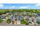 An aerial view showcasing a well-planned residential area with lush greenery and manicured lawns at 2669 Sand Hill Point Cir, Davenport, FL 33837
